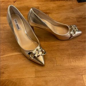 Steve Madden gold heels